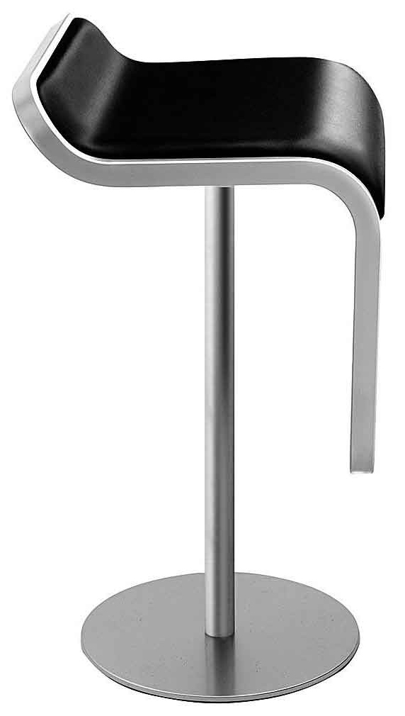 Bar-, Loungehocker "LEM" schwarz, höhenverstellbar